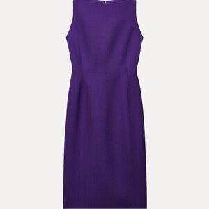 Zara midi slit dresses. One purple the other green